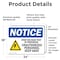 Signmission High Voltage Test In Progress Sign, Vinyl Decal, 24in W x 18in L, 2PK OS-2PACK-NS-D-1824-L-13510 - alternate 4
